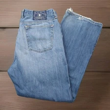 Vtg Lucky Brand Jeans Mens 38 Reg Blue Denim Bootcut Gene Montesano Mexico Made