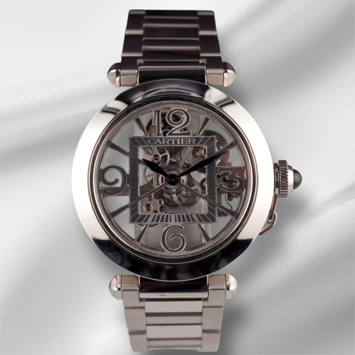 Cartier 41mm Pasha de Cartier Skeleton Stainless Steel Automatic