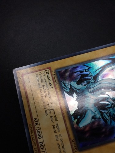YUGIOH 2004 | BLUE-EYES WHITE DRAGON | SKE-001 | 1ST | HOLOBLEED FOIL MISPRINT - Bild 14 von 24