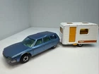 1979 Matchbox Lesney Superfast Citroen CX Blue Hatchback w/ 1977 Caravan No 31