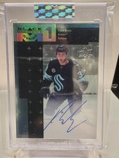 2023-24 Upper Deck Clear Cut Black Diamond Myriad Auto Ryker Evans RC #BDM-RE