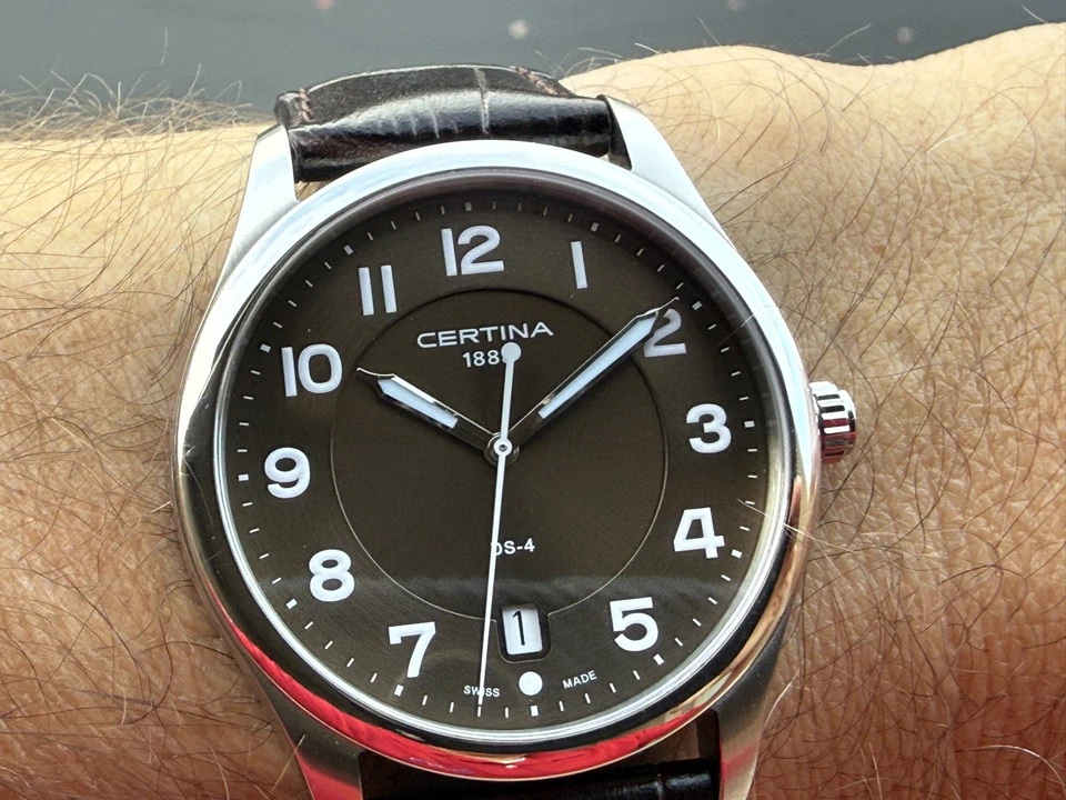 Кварцевый коричневый циферблат Certina DS-4 - Изображение 3 из 4