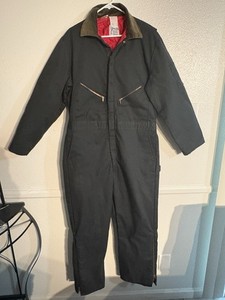Walls Zero Zone Workwear Insulated Coverall Men’s Large 1/2 Zip Pockets $140