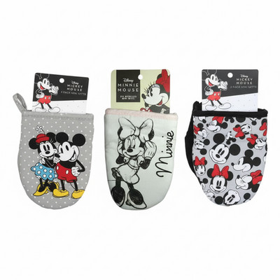 Disney Mickey & Minnie Mouse Mini Oven Mitts Set of 2   Fun Kitchen Essentials