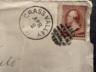 RARE 1887 GRASS VALLEY CALIFORNIA GOLD MINE MINING BOOM DEED COVER NEVADA COUNTY — photo 3