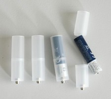 4 Batterie-Adapter von Micro AAA auf Mignon AA, auch für Akkus