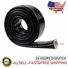 5/8" ID Heat Shielded Fire Armor Fire Sleeve Silicone Coated Heat Protection