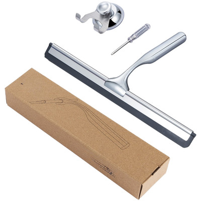 Stainless Steel Glass Wiper with Hook for Windows Mirrors Smooth Surfaces