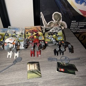 Lego Bionicle RAHAGA Lot Of 5 4868, 4870, 4877, 4878, 4879 W/ Box & Manuals