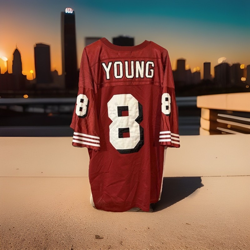 Players Of The Century 3XL Size 56 San Francisco 49’ers Steve Young Jersey 
