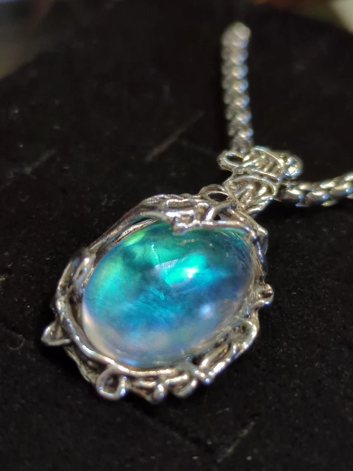 Espejo retrovisor interior de cuarzo de acero inoxidable vintage fundido colgante de hada Foto 2 de 4