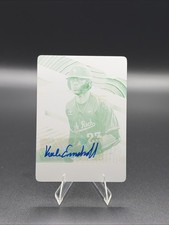 2020 Panini Elite Extra Edition Baseball Kale Emshoff Printing Plate Auto 1/1