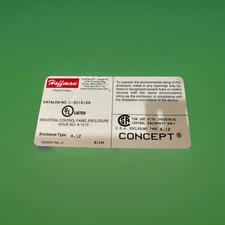 HOFFMAN C-SD16168 ENCLOSURE BOX STEEL GRAY ID 16X 16X 8”