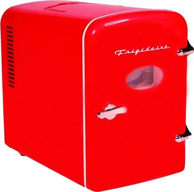 Frigidaire Portable Retro 6-Cans/4-Liters Mini Fridge EFMIS129-RED