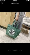 Starbucks Tote Bag Green Black Coffee Tea Branded Merchandise