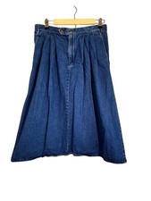 vintage Denim Skirt 12 Western Rodeo Boho Indie Festival Concert Classic Retro