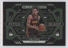 2021-22 Panini Obsidian Pitch Black Electric Etch Green 8/25 Trae Young #11 0p1e