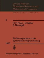 EinfüHrungskursus In Die Dynamische Programmierung H. P. KüNzi