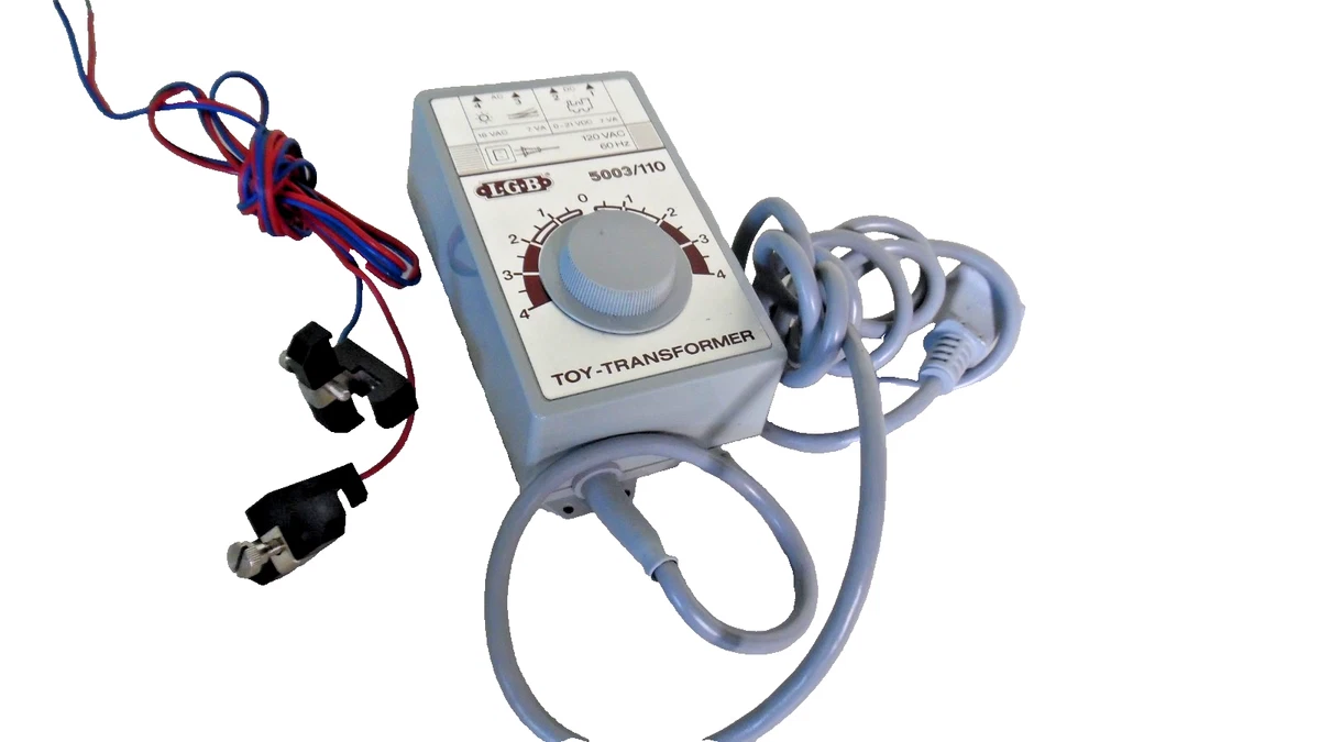 LGB 51070 + 50110 Set Wechselstromtrafo 6 A ,18Volt & Elektron
