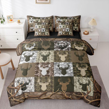 Wild Deer Print 7 Piece Bedding Set for Kids