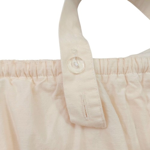 Madewell Jumpsuit Womens XL Light Peach Apron Ruffle Linen Blend Sleeveless  - Bild 7 von 12