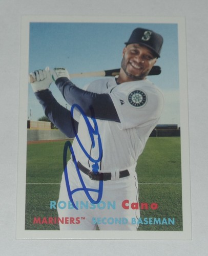 ROBINSON CANO SIGNED AUTO'D 2015 TOPPS ARCHIVES CARD 99 SEATTLE MARINERS YANKEES - Picture 2 of 3