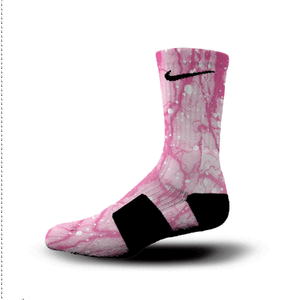 pink elite nike socks