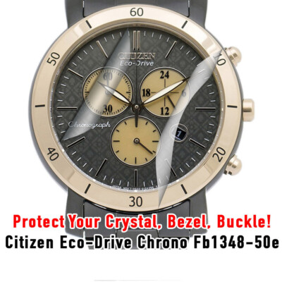 For Citizen Eco-drive Chrono HD Clear Crystal Protection  Crystal, Bezel, Buckle