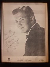 Pat Boone Rare Original Dot Records Promo Poster Ad Framed!