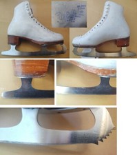 Ice Figure Skates RIEDELL 355 with Saphire blades Girls Size 5 B Made in USA