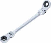 Bgs Doppel-Ratschen-RingschlüSsel | Abwinkelbar | Mit E-Profil RingköPfen | Sw E