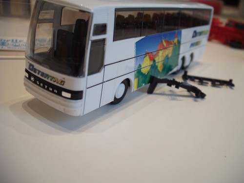 Herpa Kässbohrer Setra S 215 HDH Reisebus Ostertag Reisen weiß 1:87 HO - Bild 2 von 2