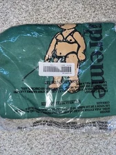 SUPREME Not Sorry Bear Tee Small S Green BOX TNF jacket box bogo T Shirt