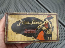 Alte Blechdose Zigarettendose 100 Prince von Orleans - Cigarettes Tin Monopol