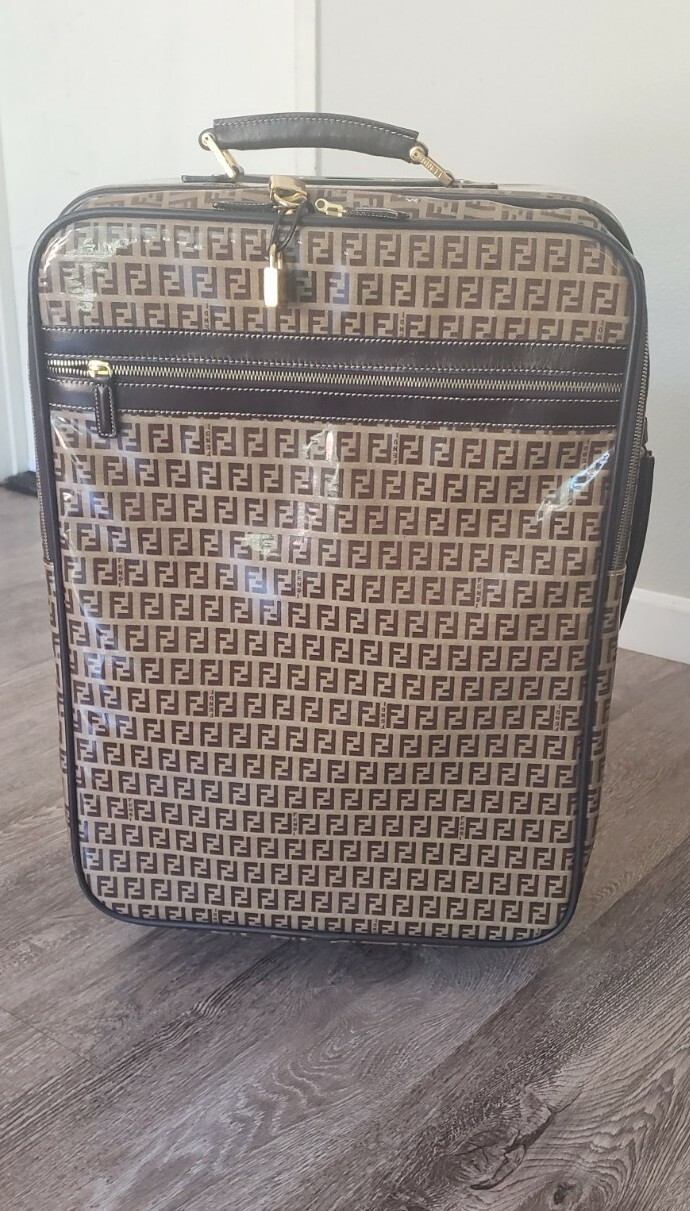 Fendi Patent Leather Roller Luggage Gem