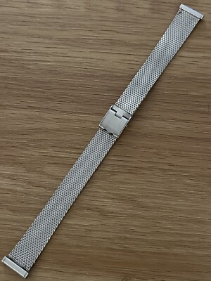 Vintage Speidel Ladies Watch Band 2 Piece Adjustable Stainless Steel NOS In Box