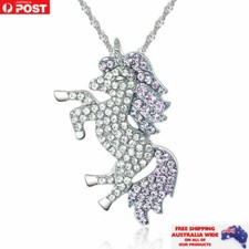 Unicorn Pendant Necklace Charm Fashion Jewellery Women Accessories Kids Gift