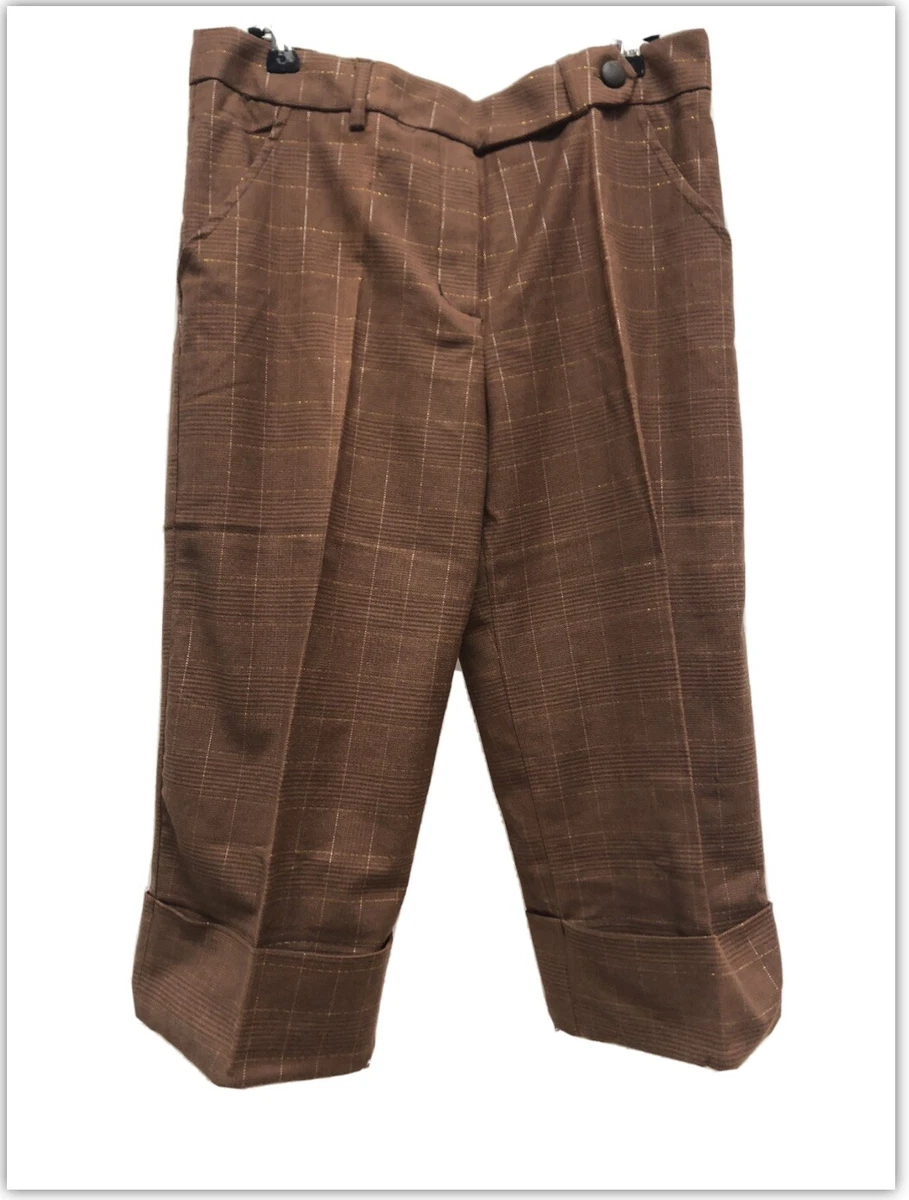 Pantalon Habillé Fluide Marron UN JOUR AILLEURS - Taille 44 (équivalent 42D/16UK) - Occasion Très Bon état