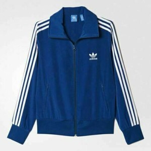 adidas firebird jacket blue
