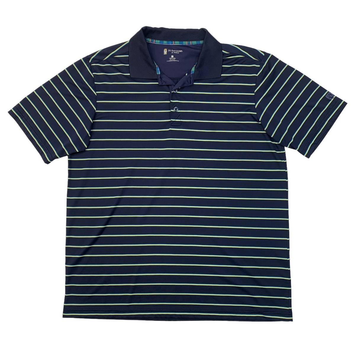 St. Andrews of Scotland Polo Shirt Mens XL Extra Large Navy Blue