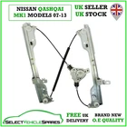 NEW DRIVERS SIDE FRONT WINDOW REGULATOR FOR NISSAN QASHQAI MK1 2007-2013