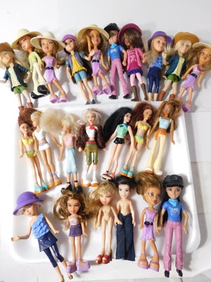 McDonald's & Mattel's Funky Fashion & Liv Bratz Dolls Lot of 23