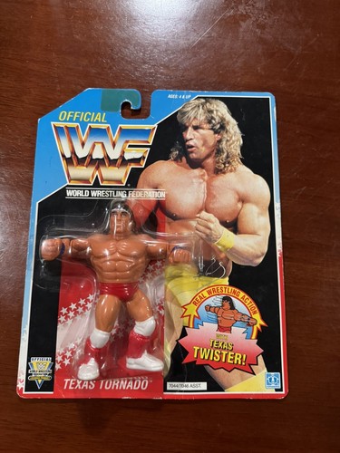 WWF Hasbro Texas Tornado MOC - WWE Mattel LJN Vint...