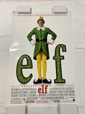 2003 ELF ORIGINAL ROLLED UNUSED THEATRICAL 27x40 ONE SHEET MOVIE POSTER MINTY