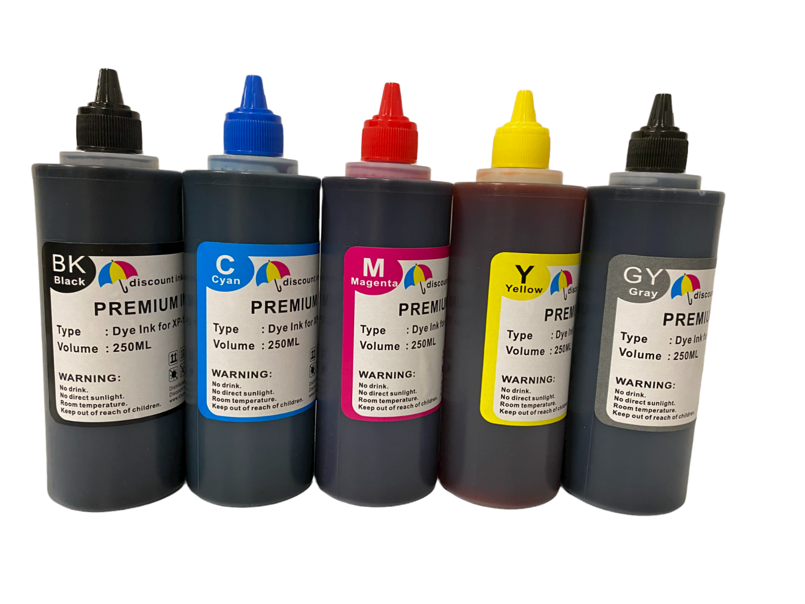 5x250ml Refill ink for Canon PGI250 CLI251 MG6320 MG7120 MG7520