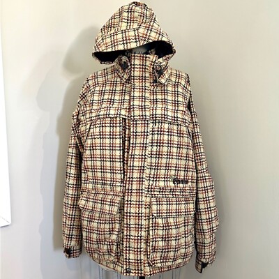 burton RONIN バートン　ロニン　ナイロンジャケット　Y2K 古着 Vintage Burton Snowboarding Jacket Ronin Y2K Houndstooth Plaid