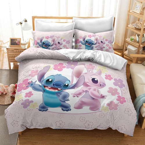 Lilo Stitch Kinder Bettwäsche Set Kissenbezüge 80x80 Anpassbar Bettbezug 135x200 - Bild 10 von 41