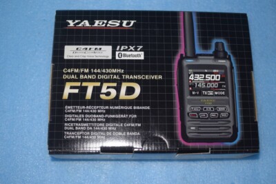 NEW Yaesu FT5D Black C4FM/FM 144/430MHz Portable Dual Band Digital 
