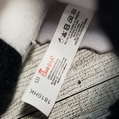 Chick-fil-A Plush Cow Doll Toy Eat Mor Chikin 6" Tall LIMITED EDITION 2021 - Picture 6 of 6
