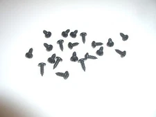 MC #6 3/8" BLACK PHILLIPS PAN HEAD SHEET METAL SCREW 20PC FOR MFJ HEATHKIT CASE